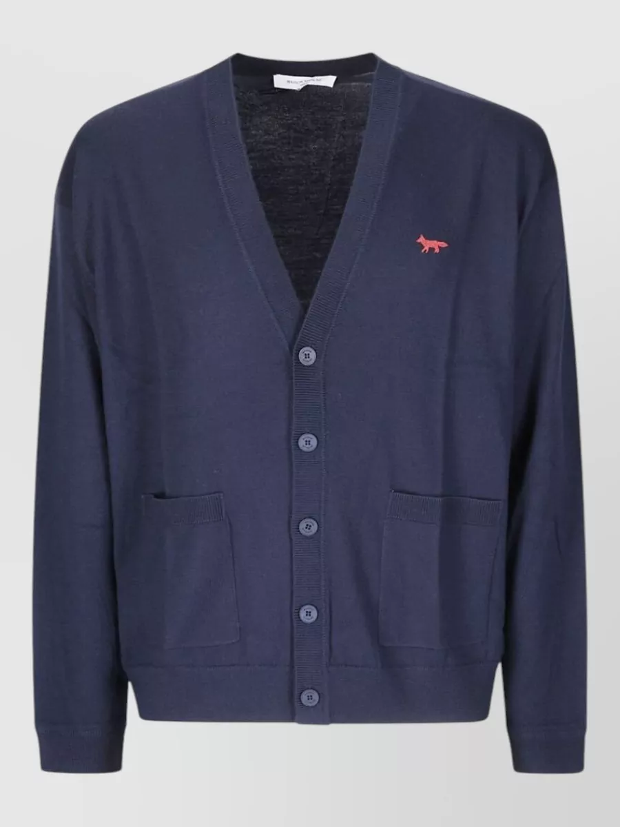 Maison Kitsuné silk cardigan