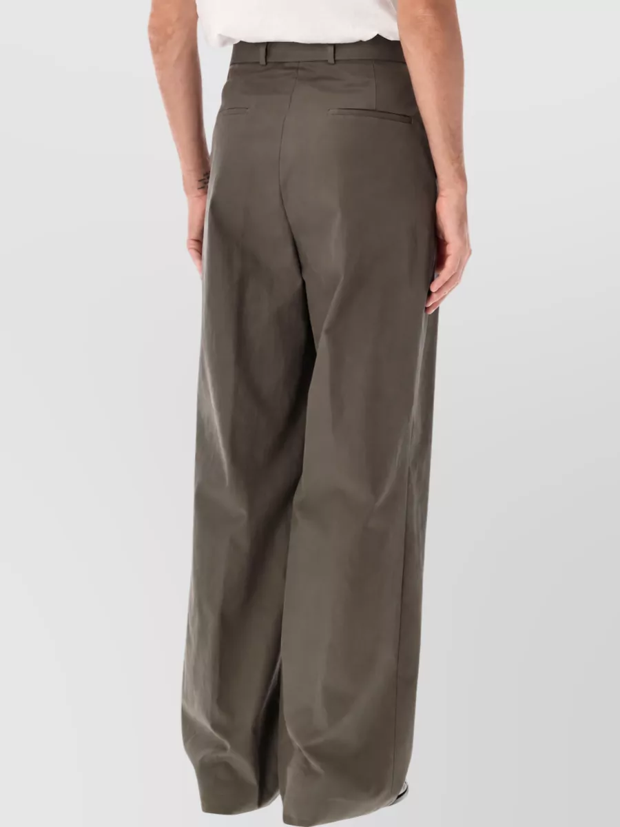 Dries Van Noten Cotton Wide-Leg Chinos