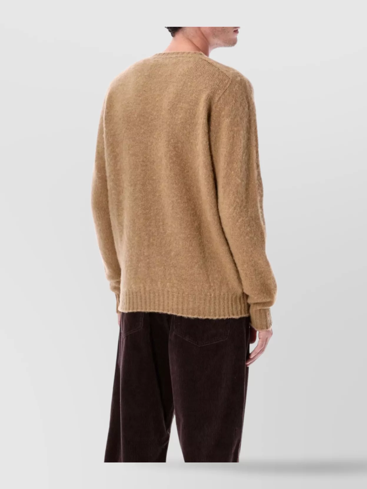 Howlin Wool Brushed Relaxed-Fit Crew-Neck Jumper