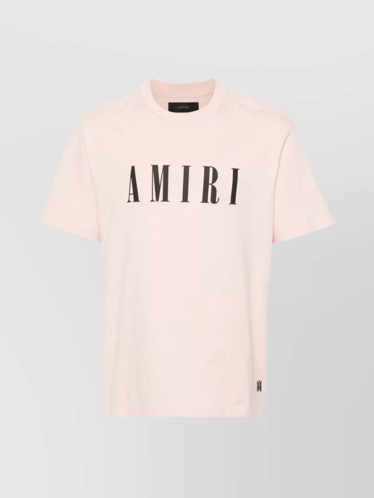 Shop Amiri Logo Crew Neck T-shirt With Straight Hem