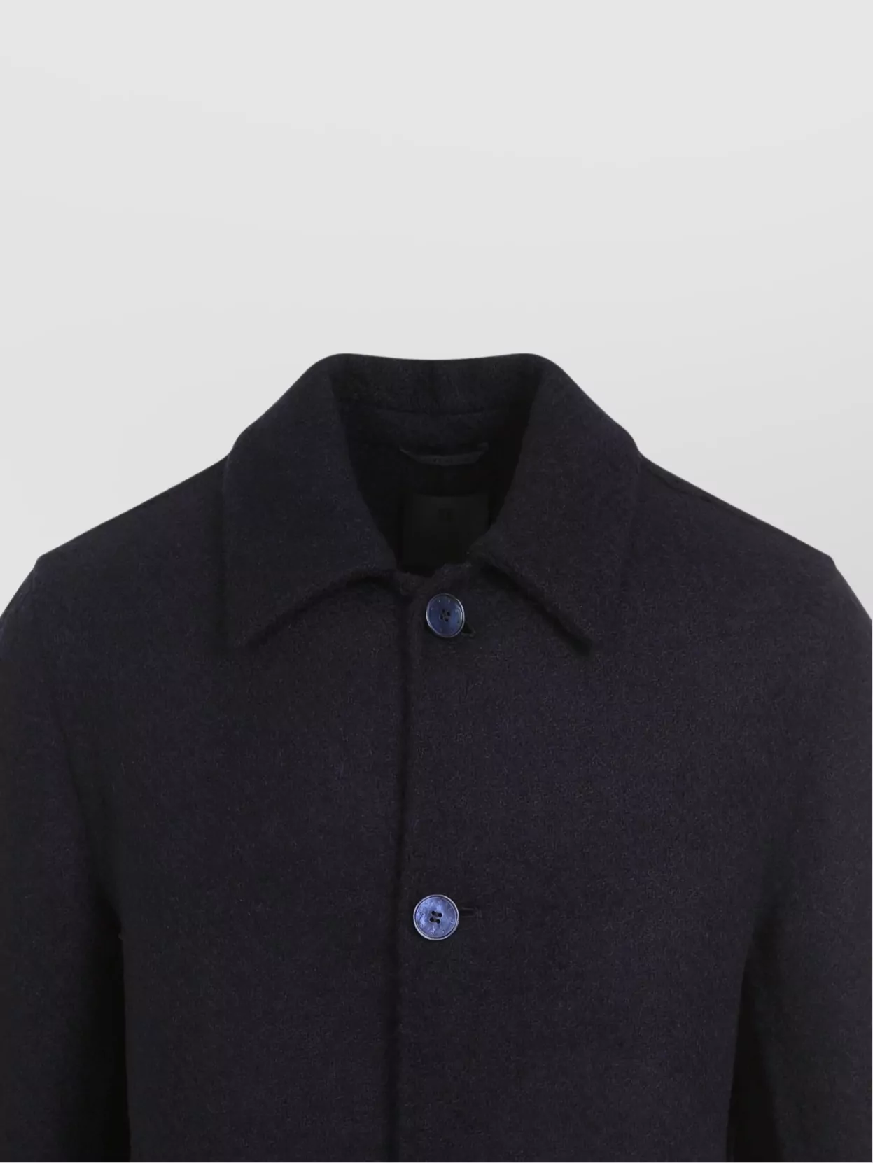 Givenchy Coat Wool Virgin Central Vent In Black
