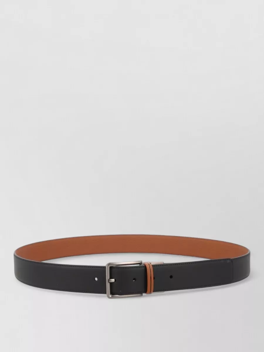Zegna leather reversible belt