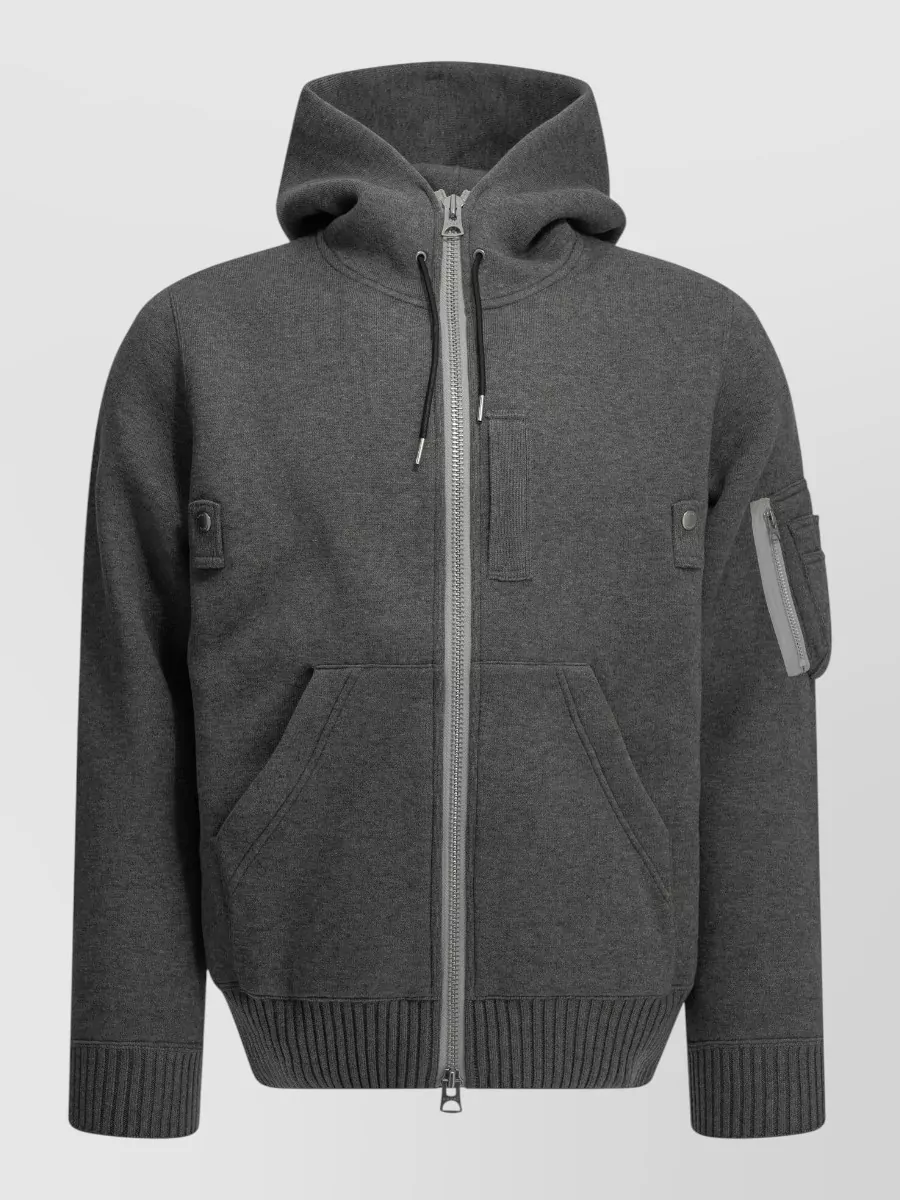 Sacai cashmere hooded jacket
