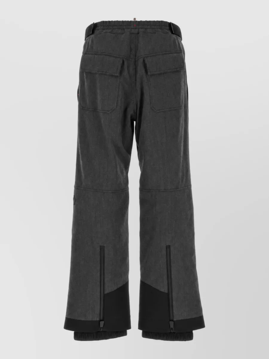 Moncler Grenoble Virgin Wool Wide-Leg Trousers