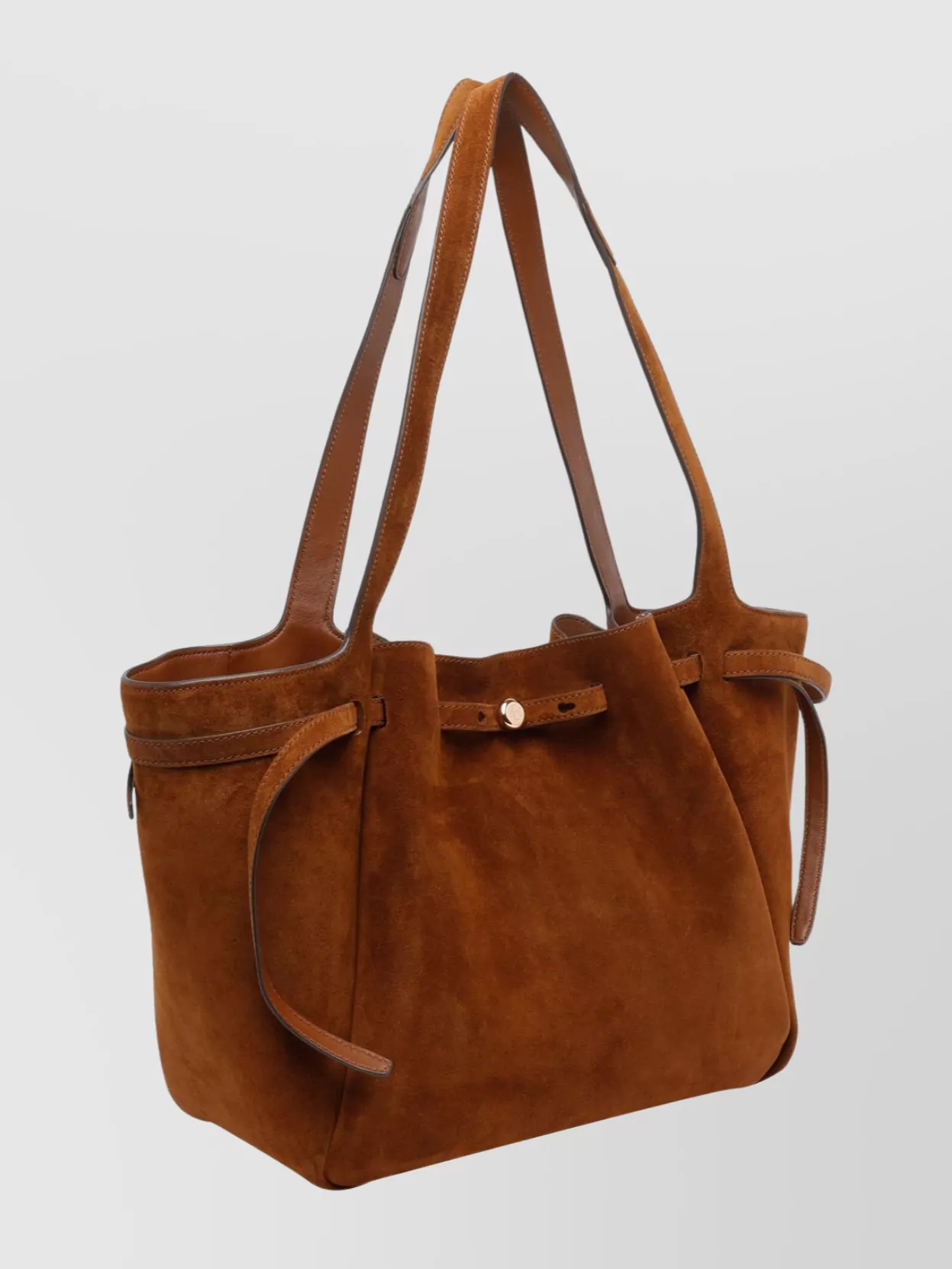 Tory Burch Suede Shoulder Bag Double Handles