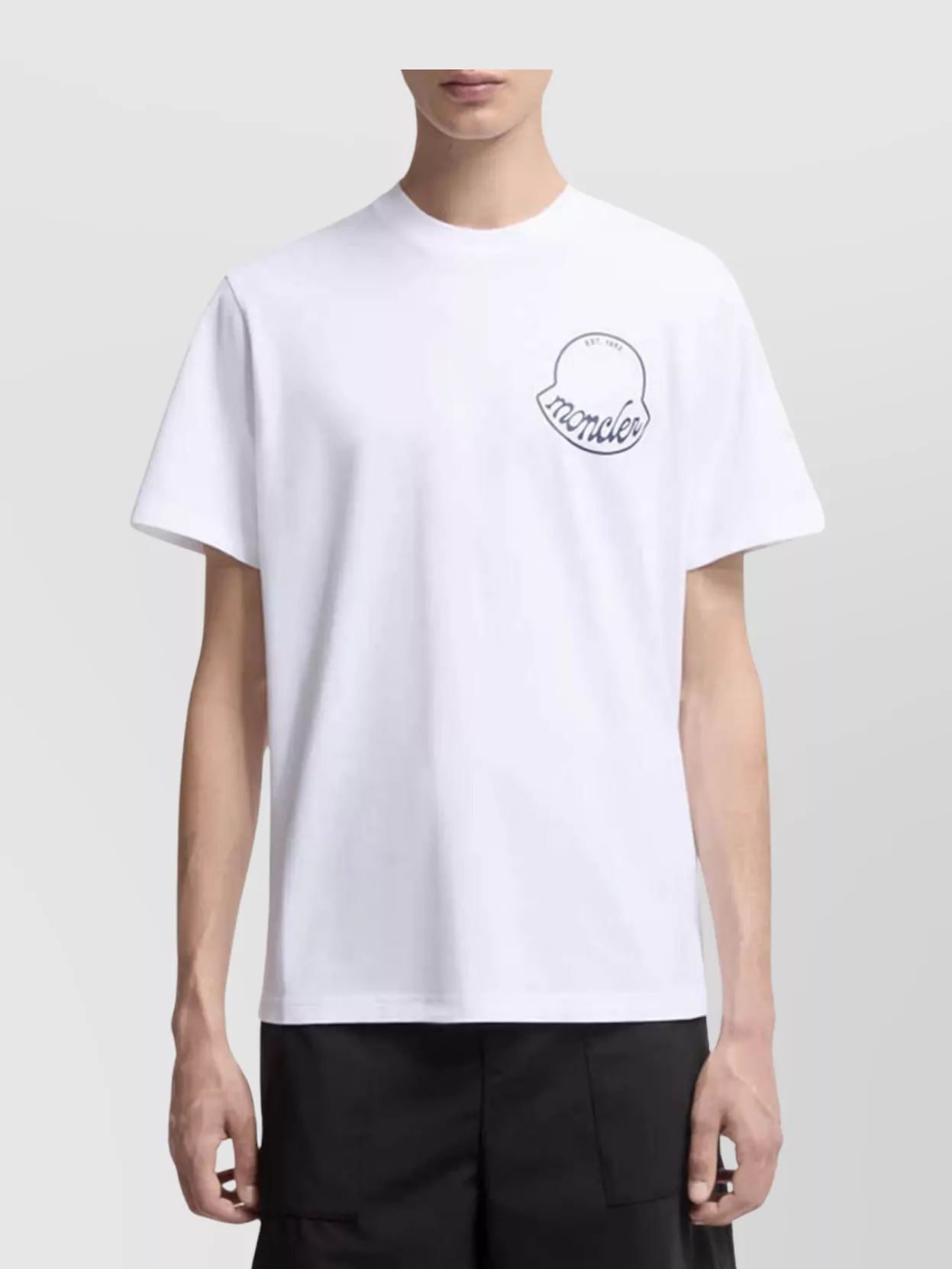 Moncler Crew Neck Graphic Print Short Sleeves