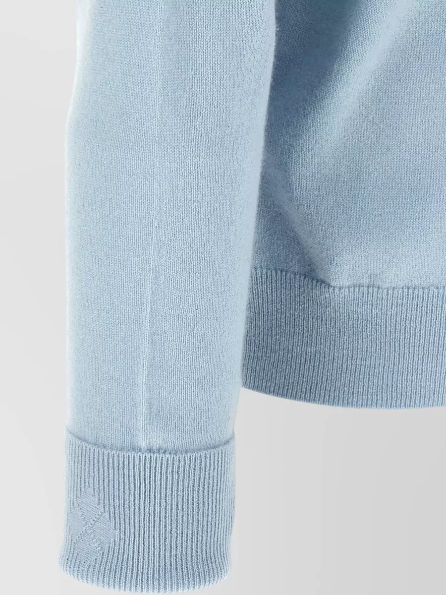 Ballantyne Cashmere Diamond Intarsia Zip Cardigan