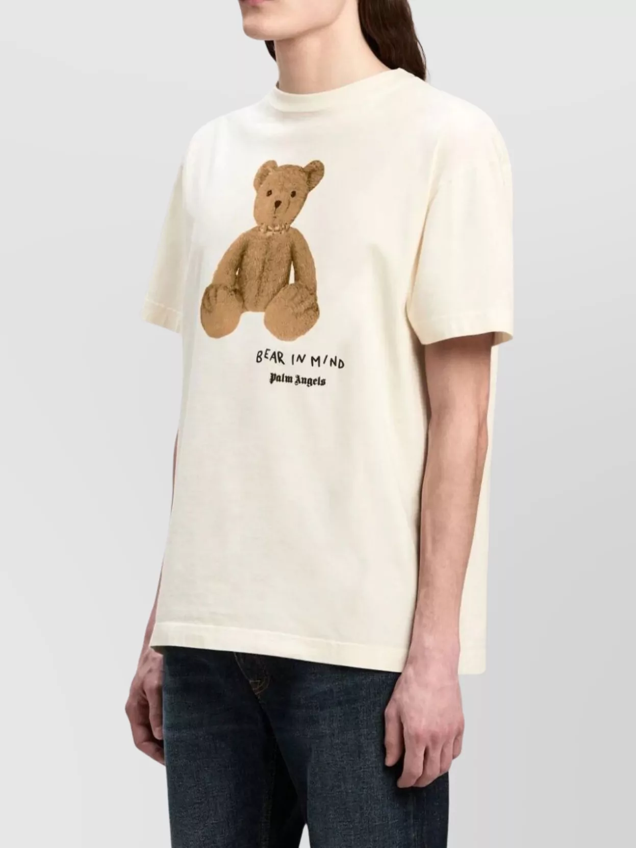 Palm Angels Bear Graphic Crew Neck T-Shirt