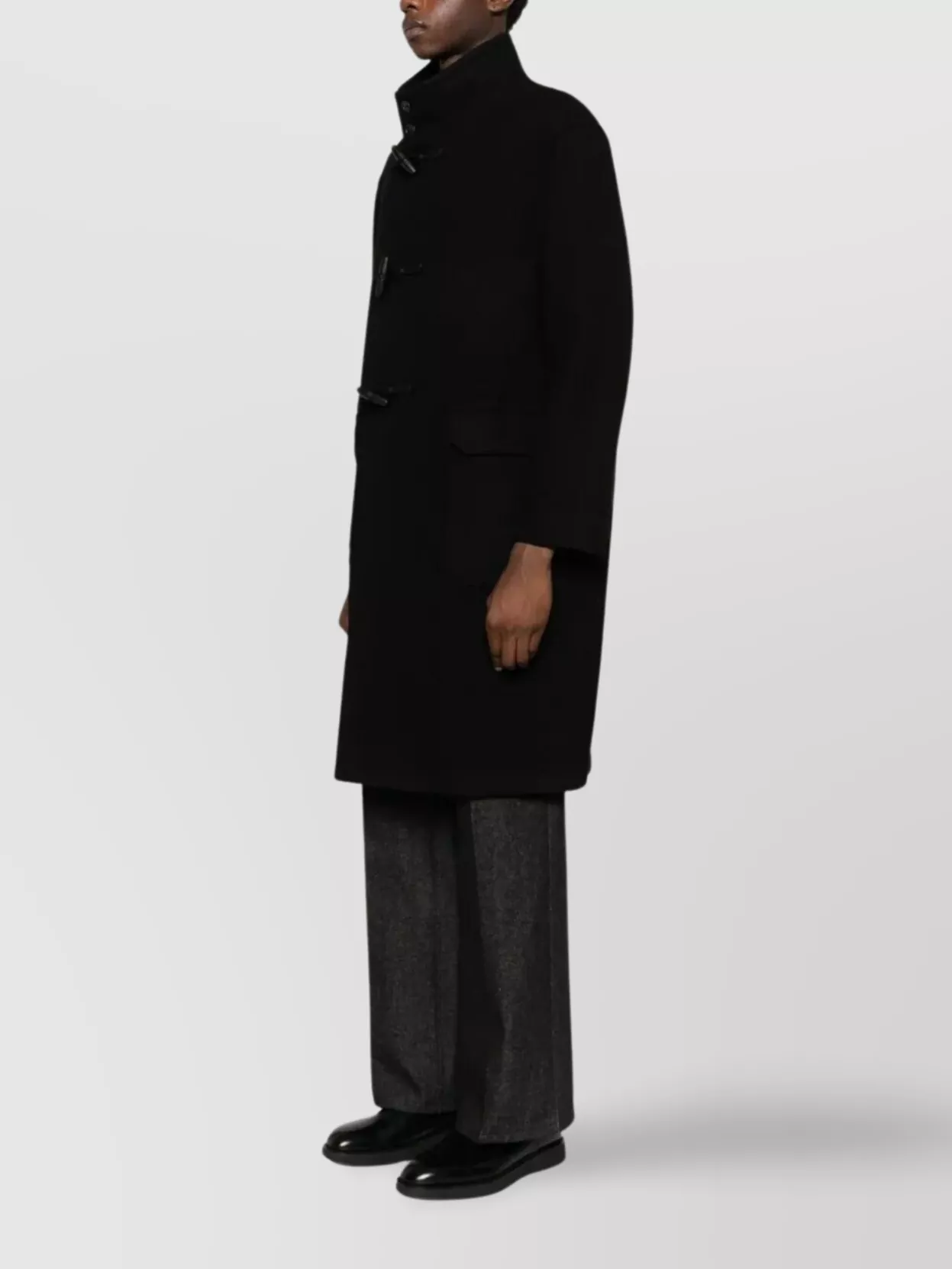 Tagliatore Men's Coat With High Collar And Pockets