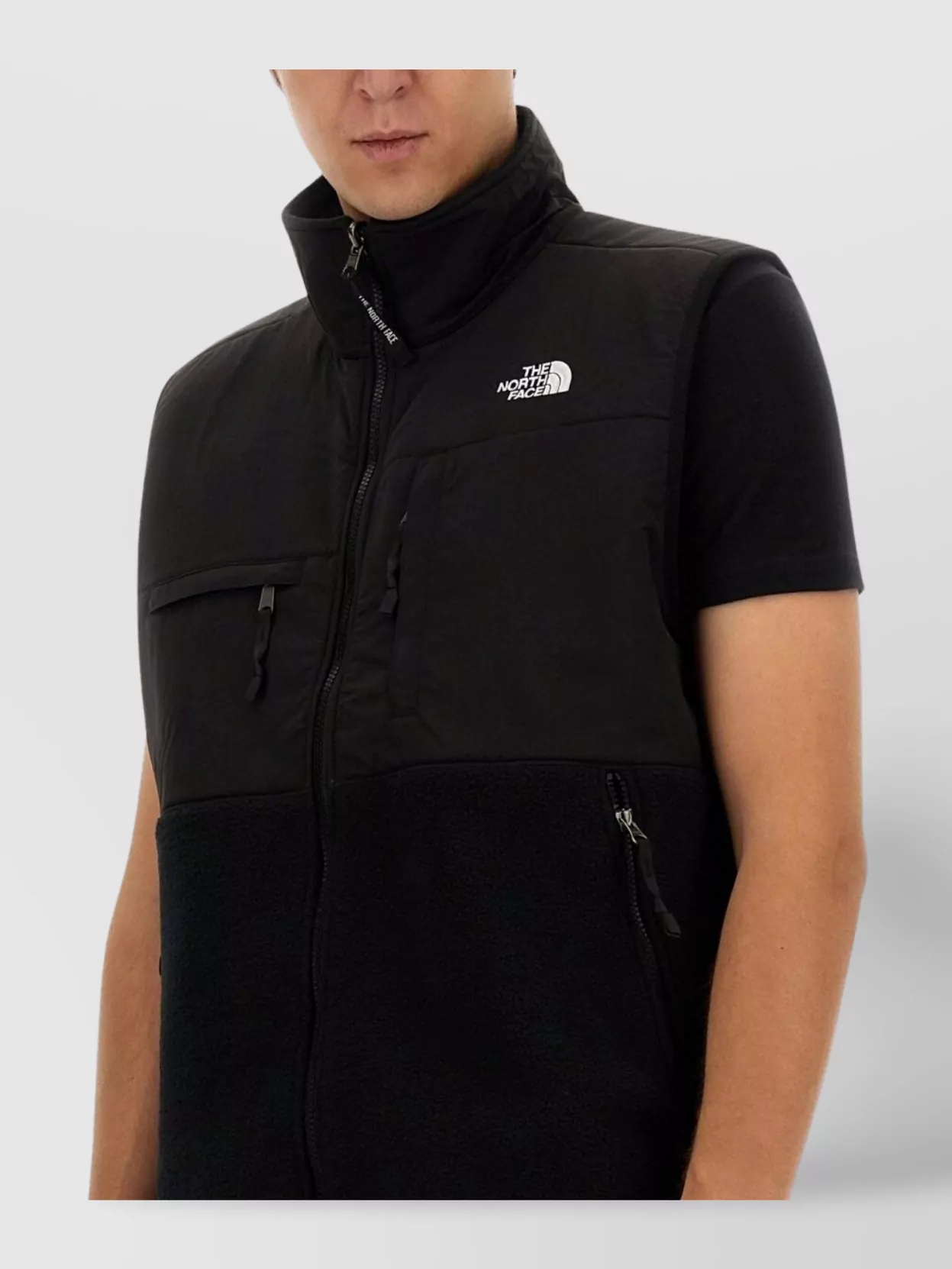 The North Face Logo Vest With High Collar And Pockets