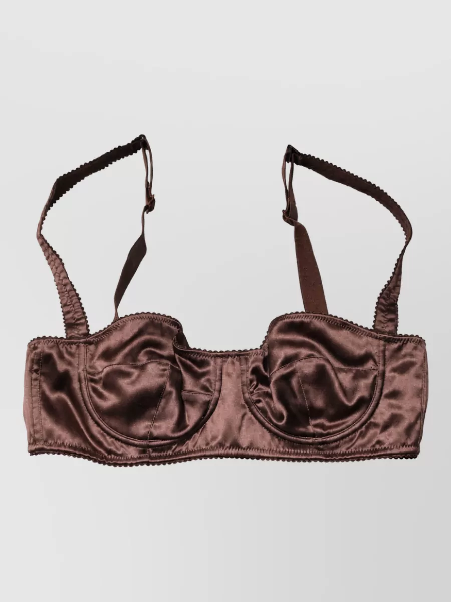 Dolce&Gabbana silk underwire balconette bra