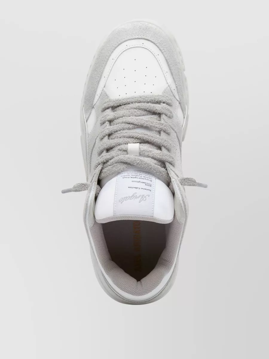 Axel Arigato Low Top Sneakers Suede Accents Perforated Sole