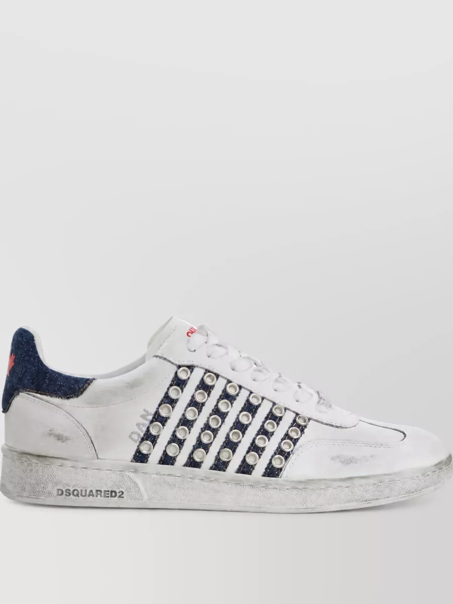Dsquared2 Leather Low-Top Sneakers
