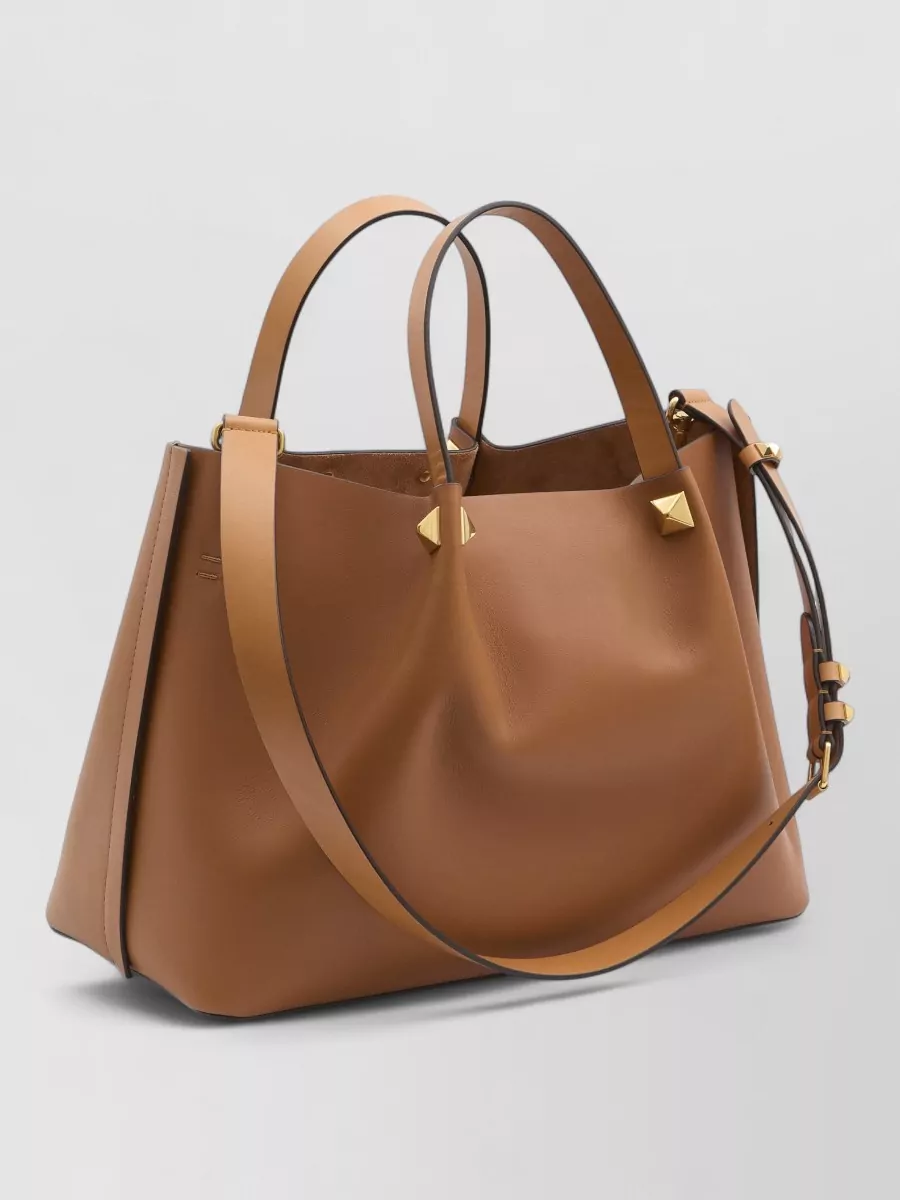 Valentino Garavani Vlogo Signature Medium Leather Tote Bag