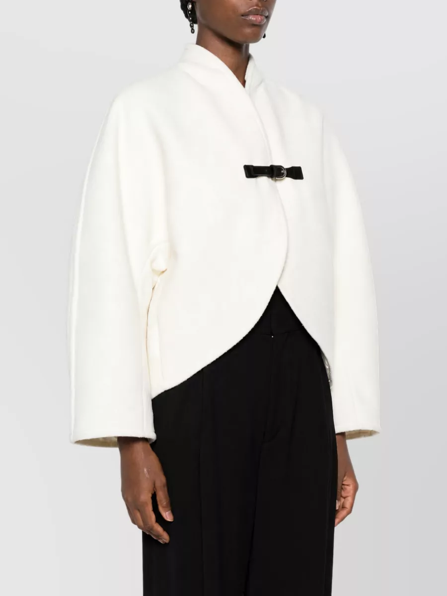 Forte Forte Virgin Wool High-Neck Cropped Jacket