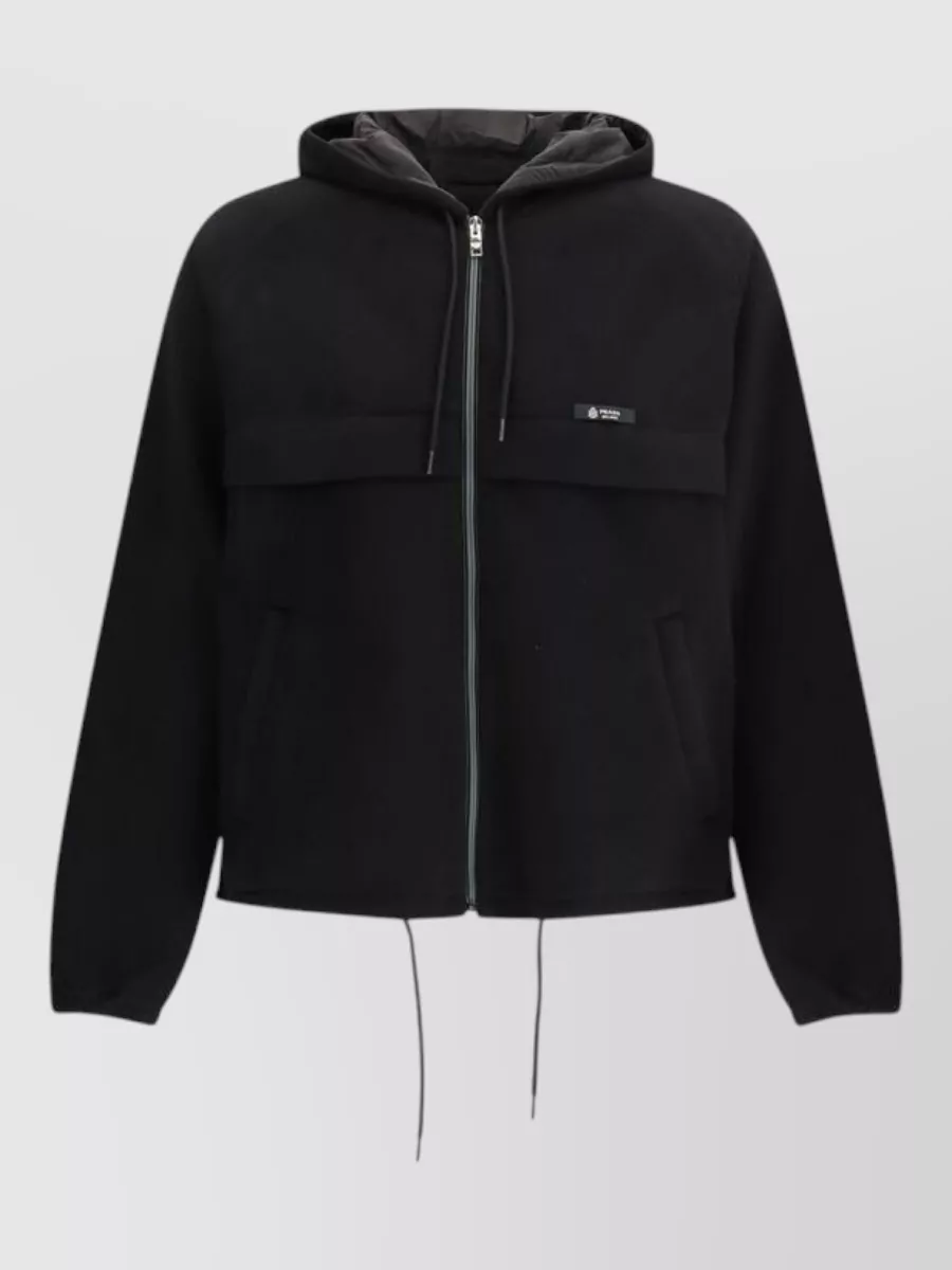 Prada polyester hooded jacket