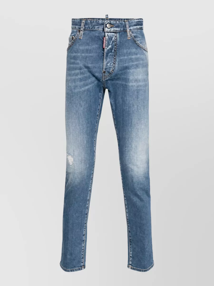 Dsquared2 Mid-rise slim-fit denim jeans