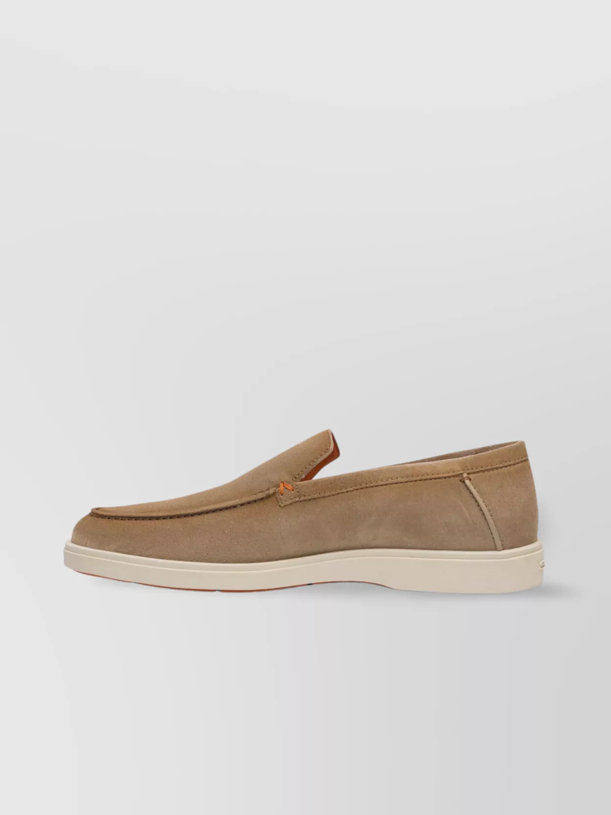 Santoni Slip-On Shoes With Round Toe And Rubber Sole