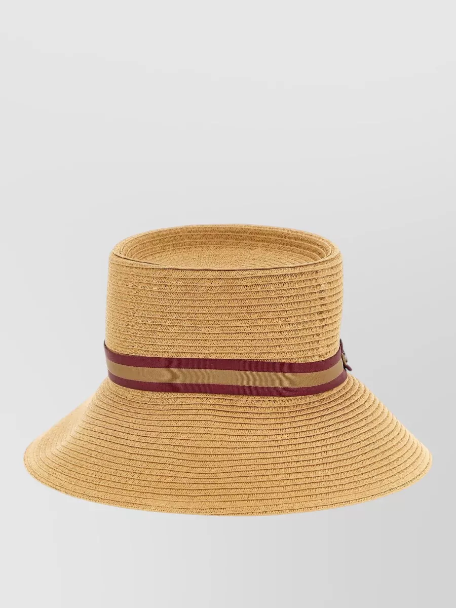Borsalino Wide Brim Two Tone Sun Hat
