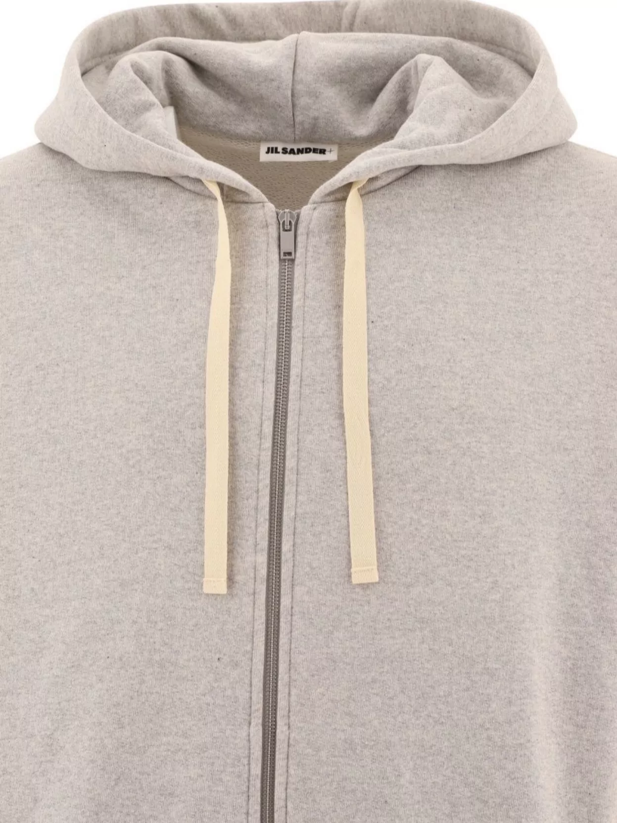 Jil Sander Logo Patch Zippered Hoodie