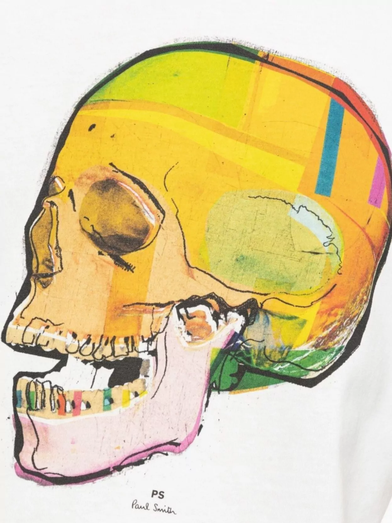 Paul Smith Cotton Crew Neck T-shirt With Skull Print