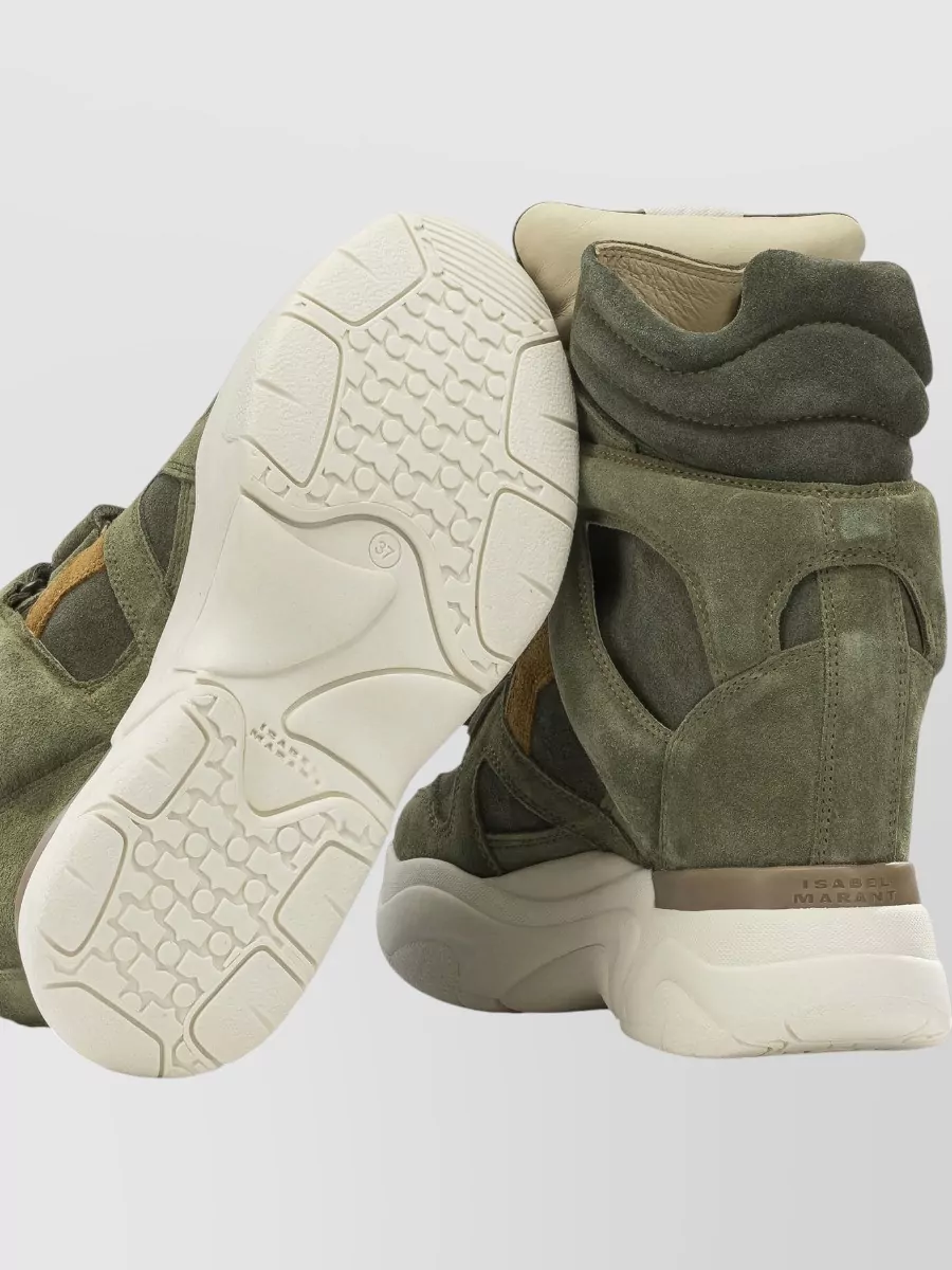 Isabel Marant Leather High-Top Sneakers