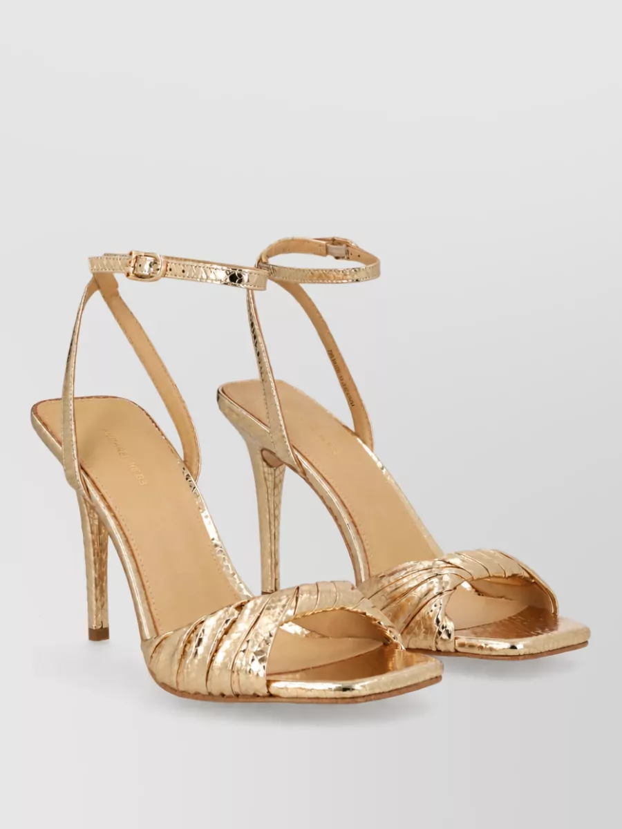 Michael Kors metallic leather sandals