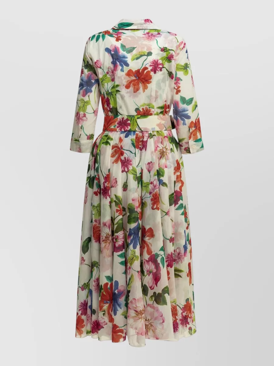 Samantha Sung Cotton Midi Dress
