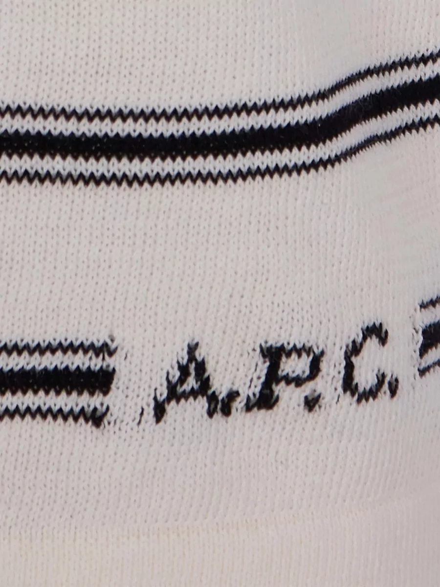 A.p.c. Striped Cotton Long-Sleeve Polo Shirt