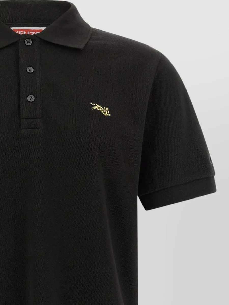 Kenzo Cotton Piqué Slim-Fit Polo Shirt