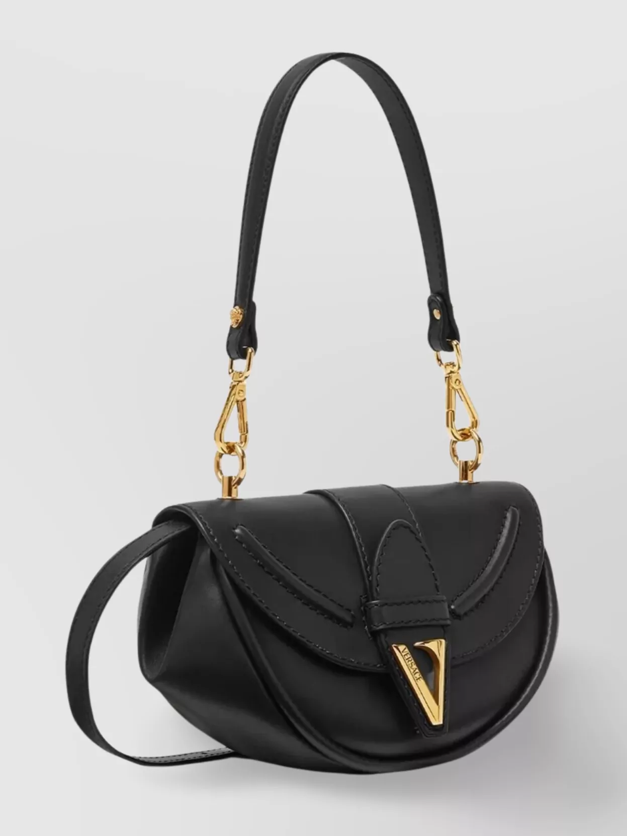 Versace Small Shoulder Bag Calf Leather Structured