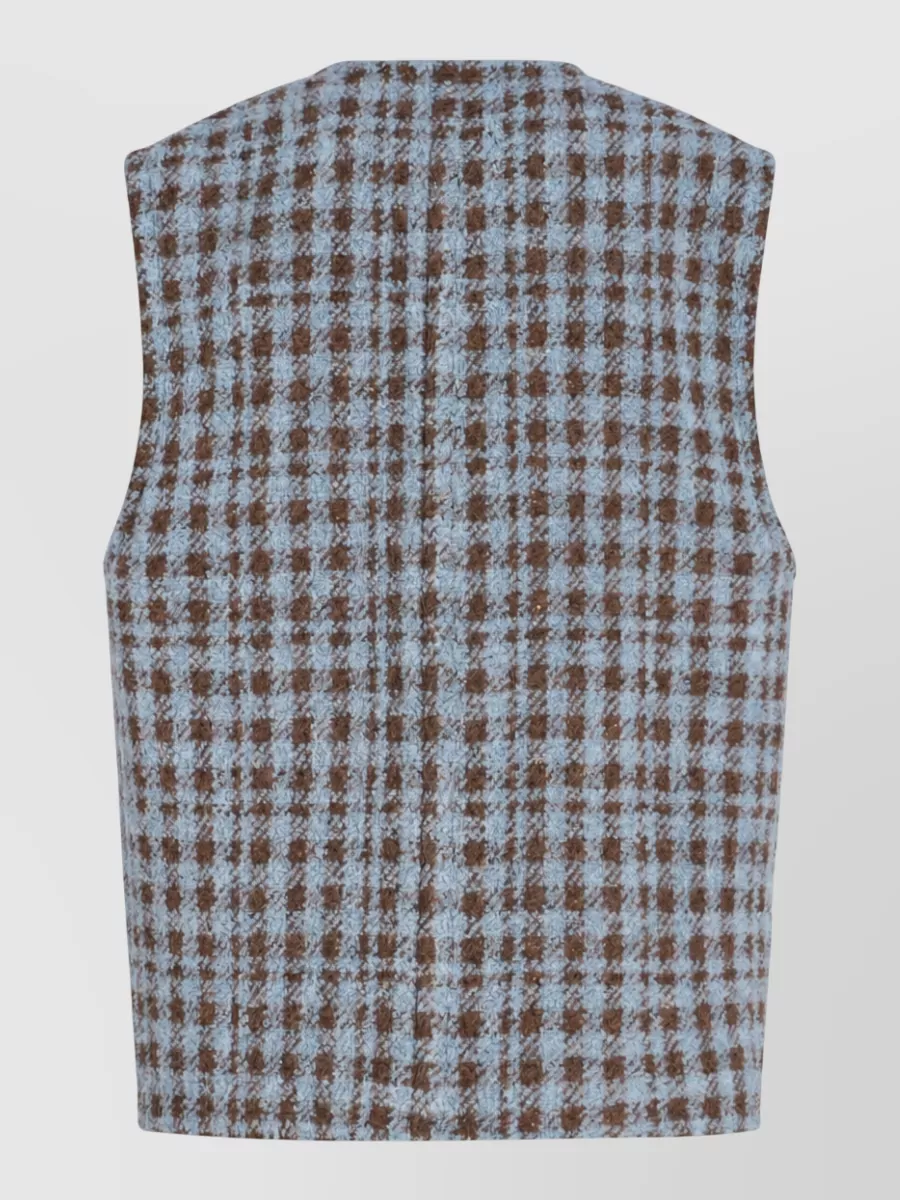 Etro Houndstooth Waistcoat