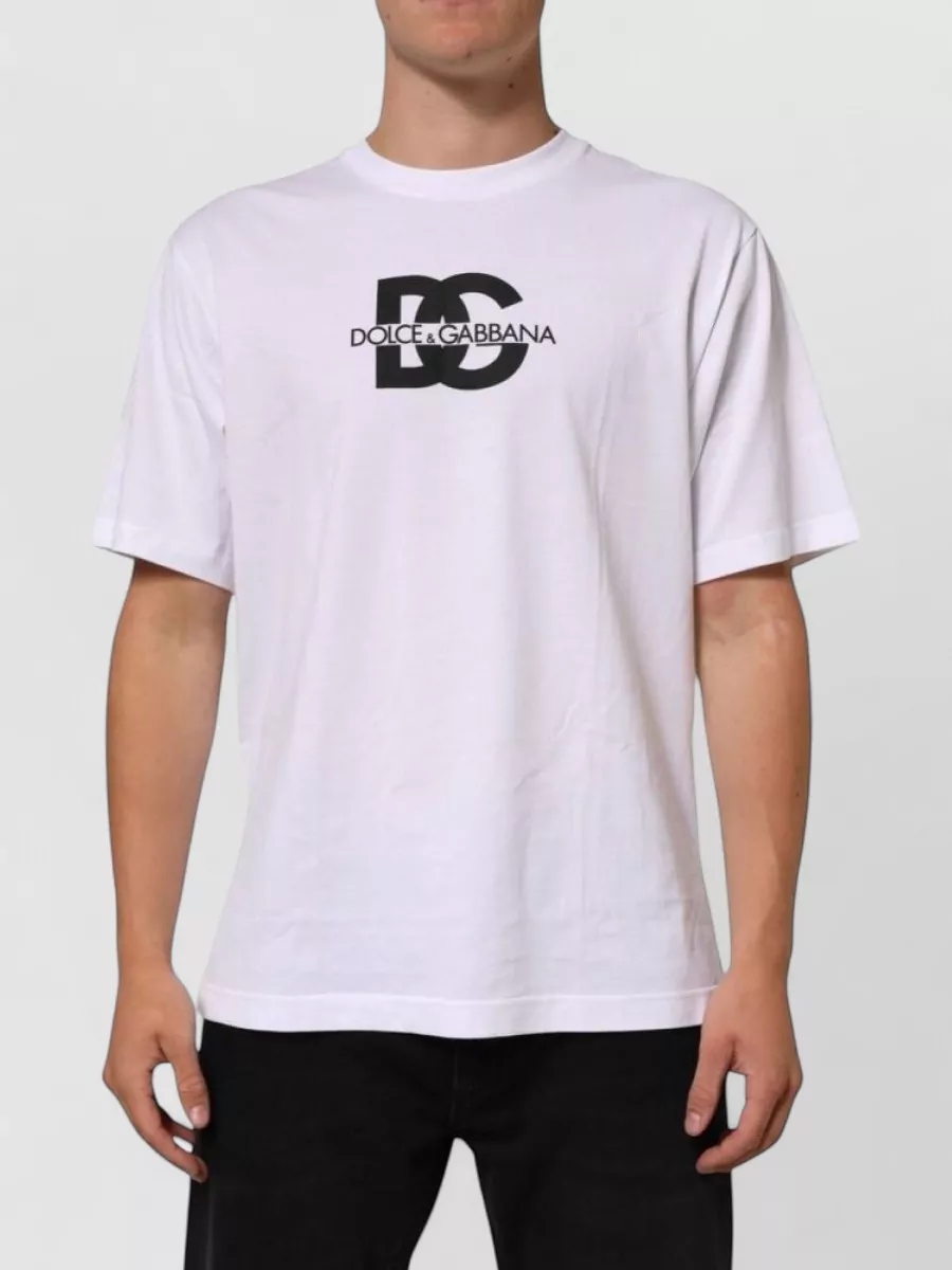 Dolce&Gabbana cotton logo print crew neck t-shirt