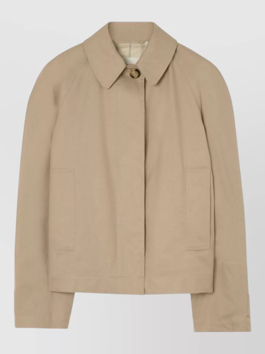Burberry cotton oversized single-breasted coat