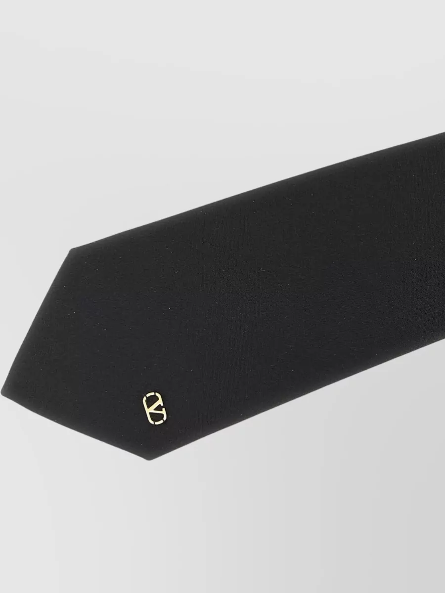 Valentino Garavani Valentie Slim Tie Diagonal Stripe Detail