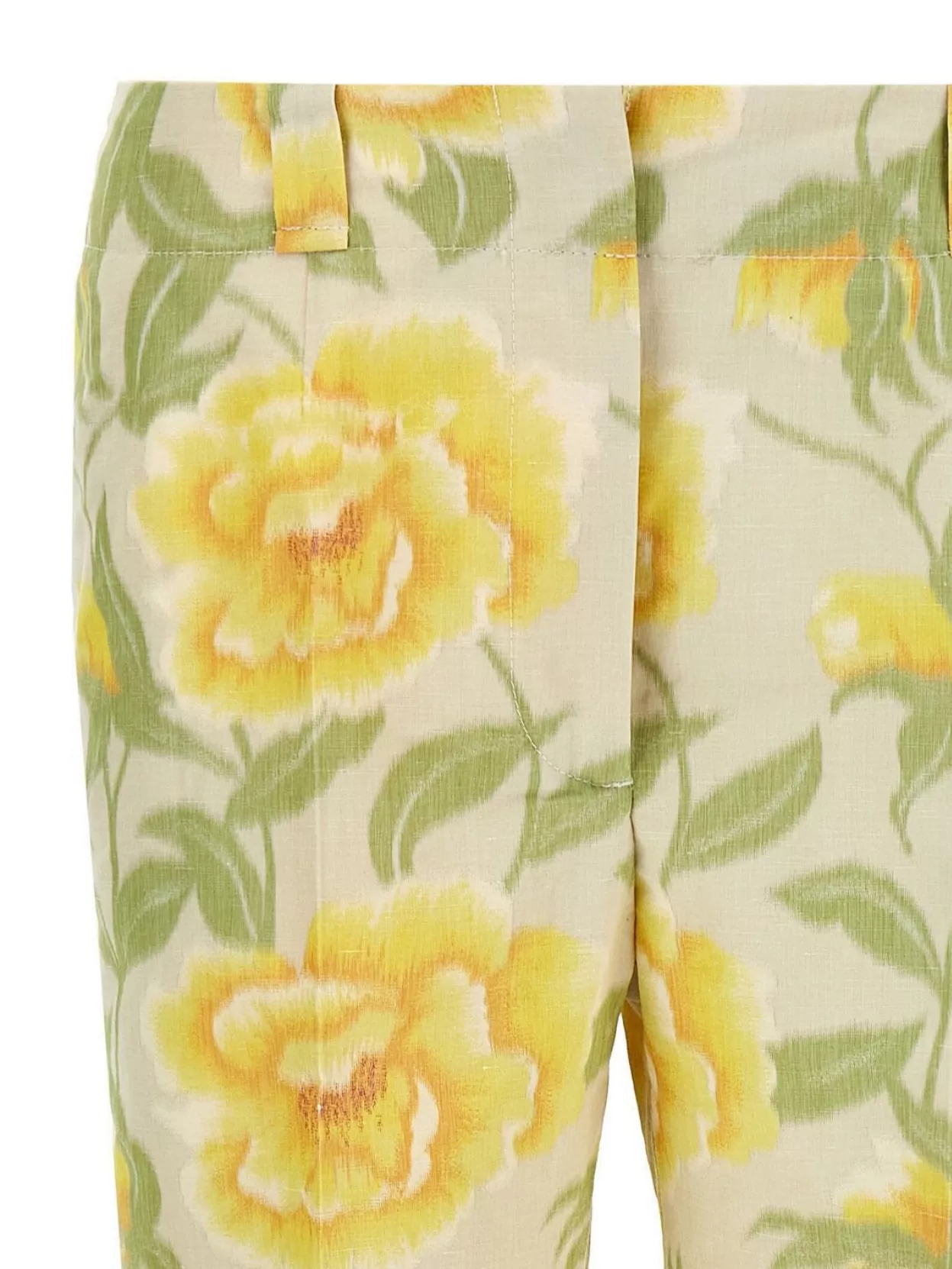Kenzo Floral Pattern Cropped Length Pants