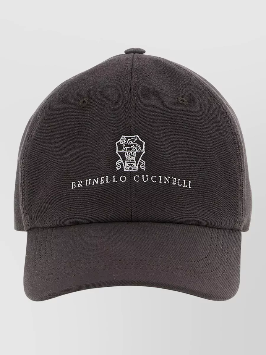 Brunello Cucinelli cotton logo-embroidered baseball cap