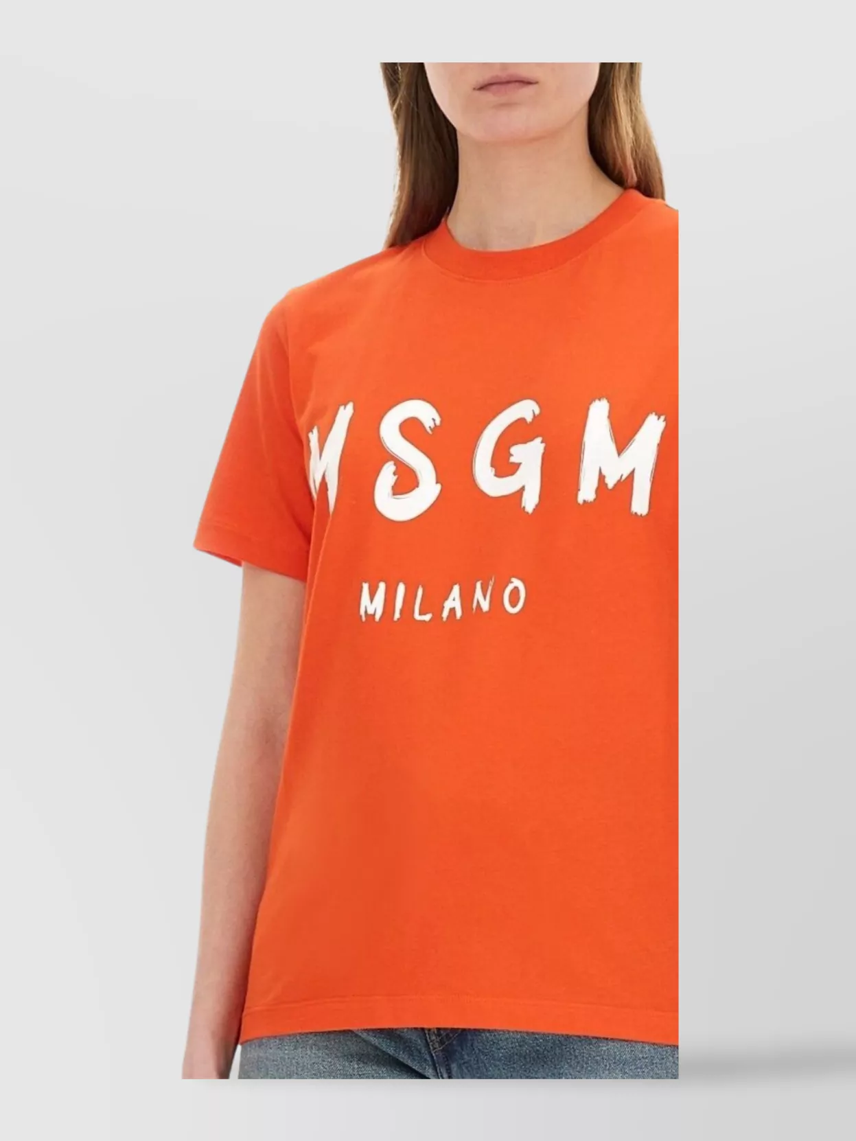 Msgm Logo Crew Neck T-shirt