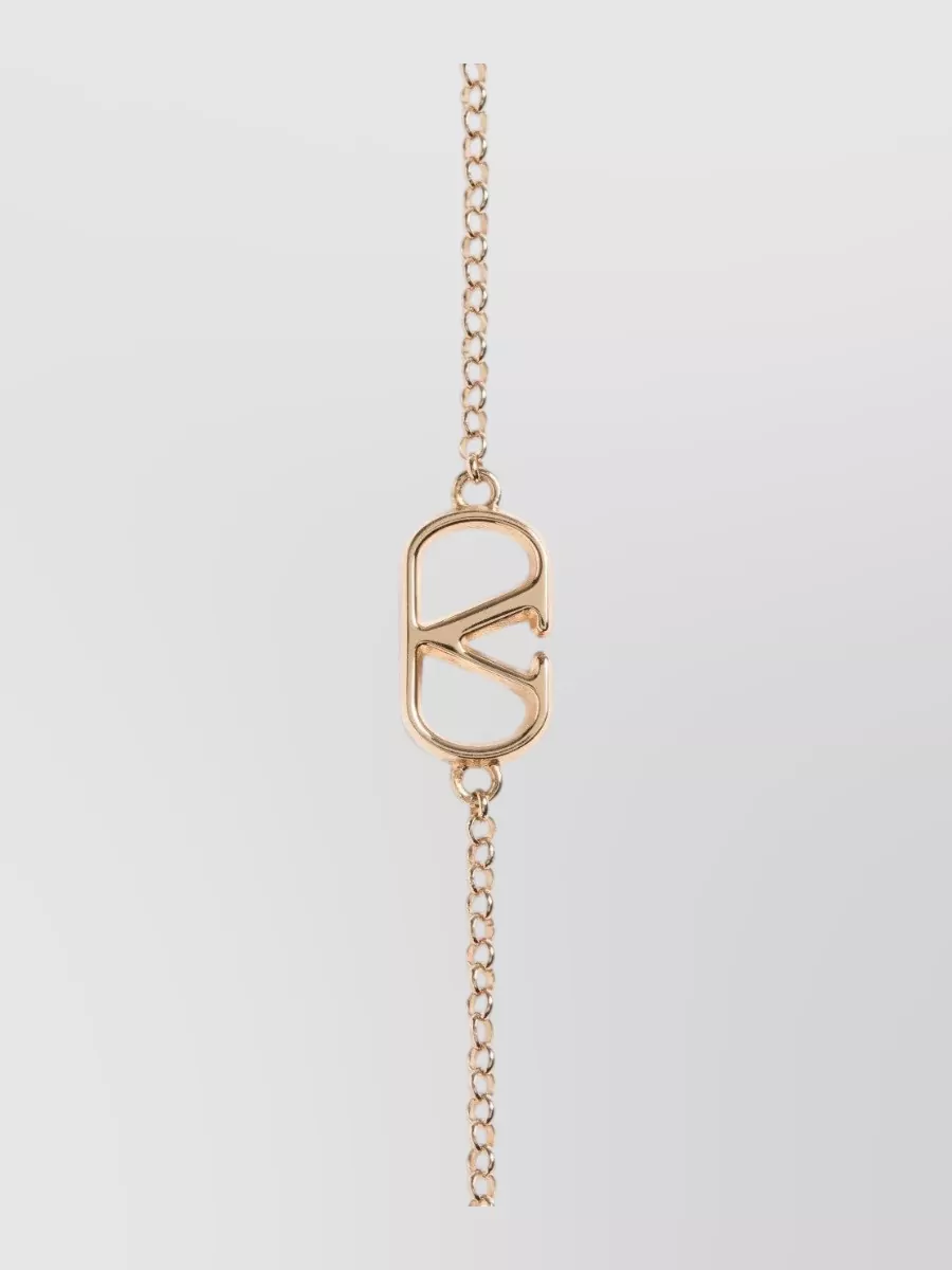 Valentino Garavani Metal Chain Logo Bracelet