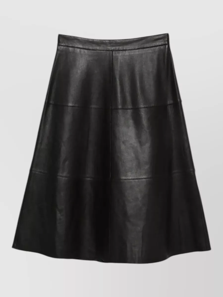 P.a.r.o.s.h. Leather a-line skirt