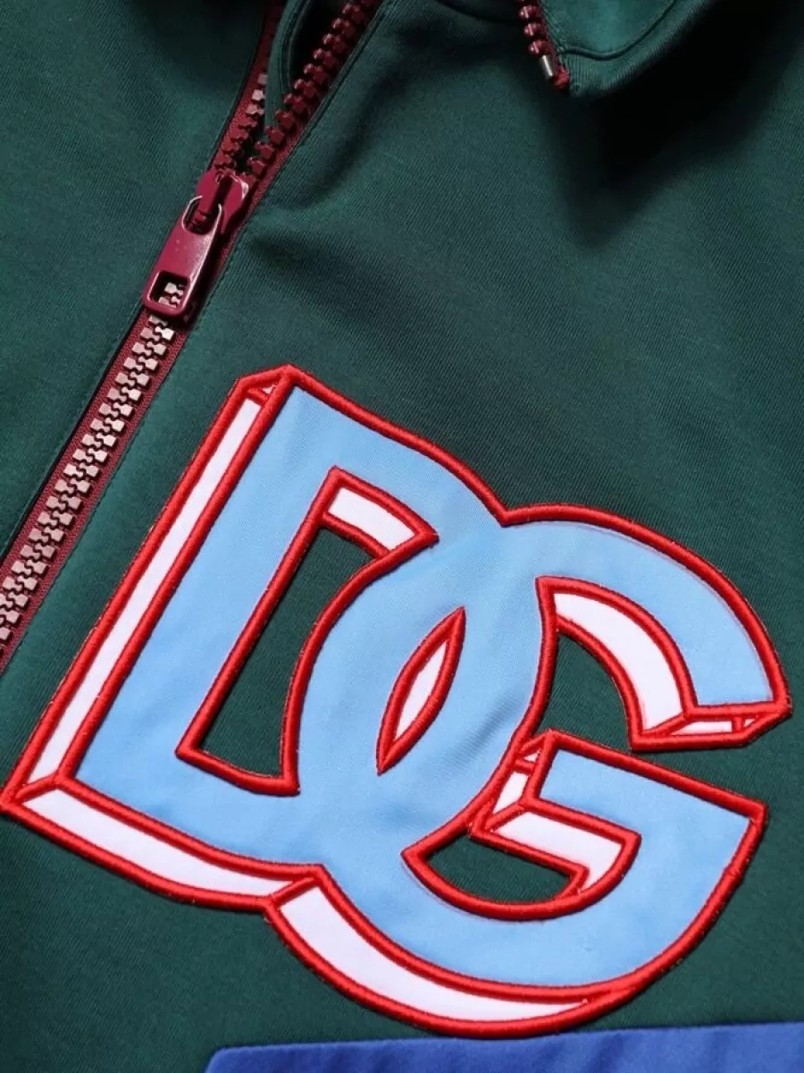 Dolce&Gabbana Colorblock Zip-Up Track Jacket