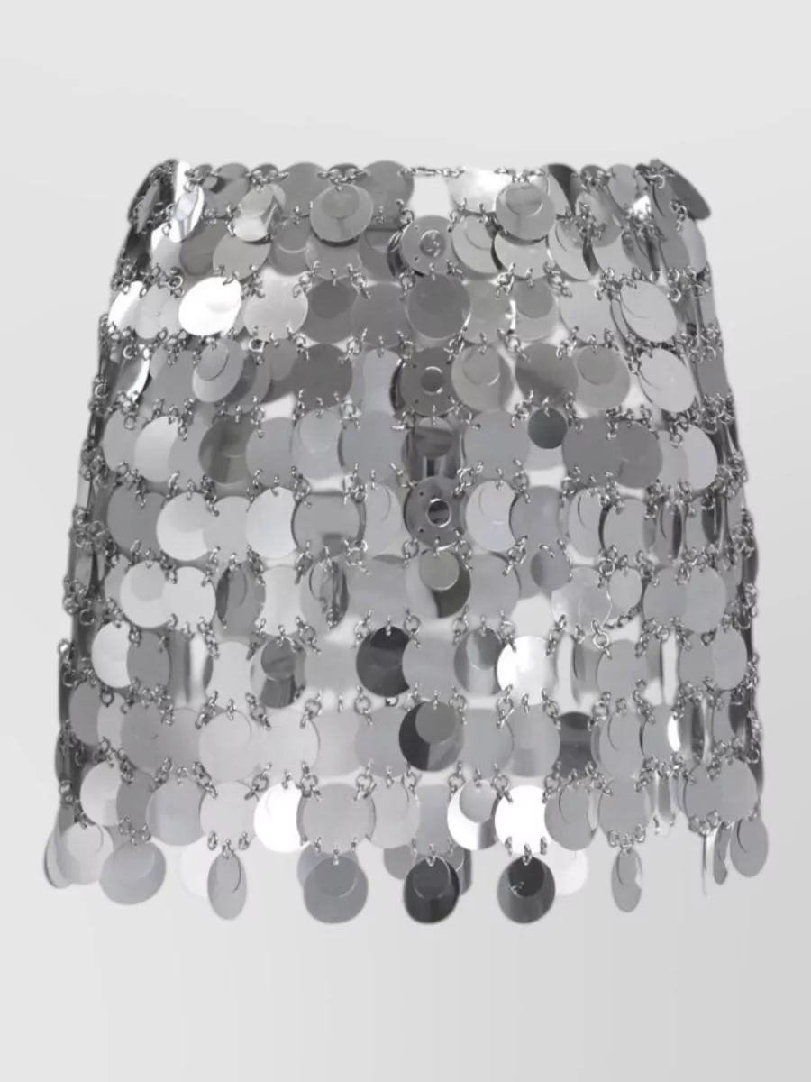 Paco Rabanne Midi High-Rise Skirt