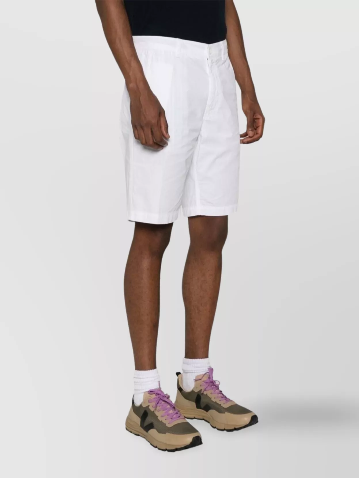 Aspesi Knee Length Shorts With Pockets And Loops