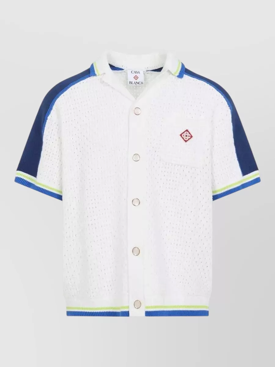 Casablanca Crochet short-sleeve shirt