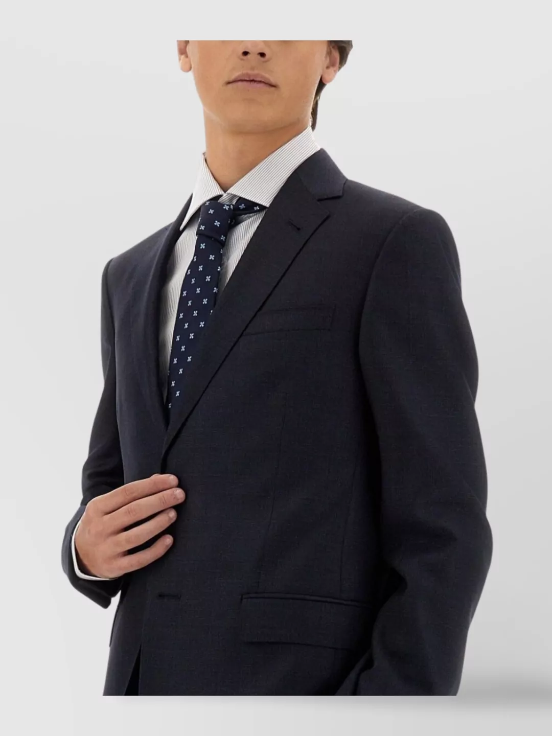 Zegna Tailored Suit Jacket Notch Lapel
