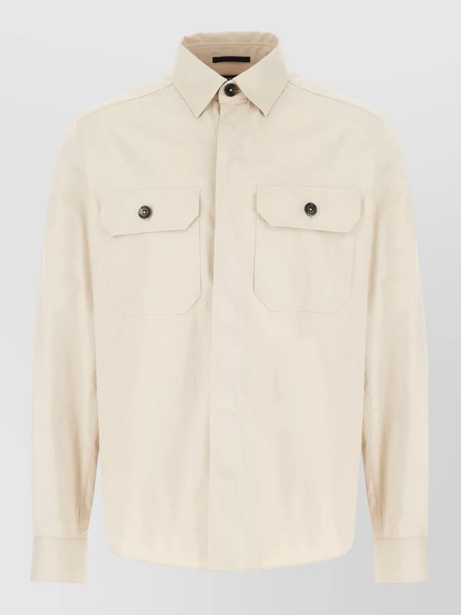 Zegna cotton shirt jacket