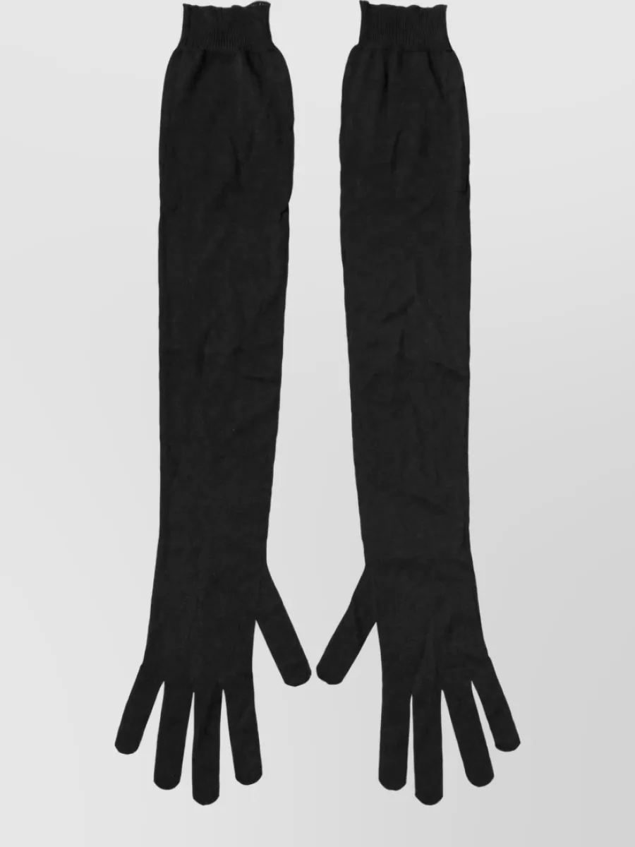 Dolce&Gabbana Polyester Long Elbow Length Gloves