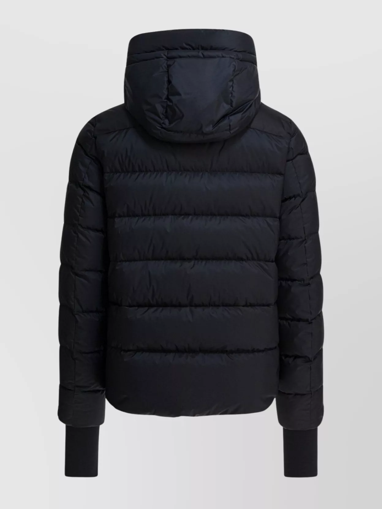 Moncler Hooded Quilted Ski Down Jacket In Black