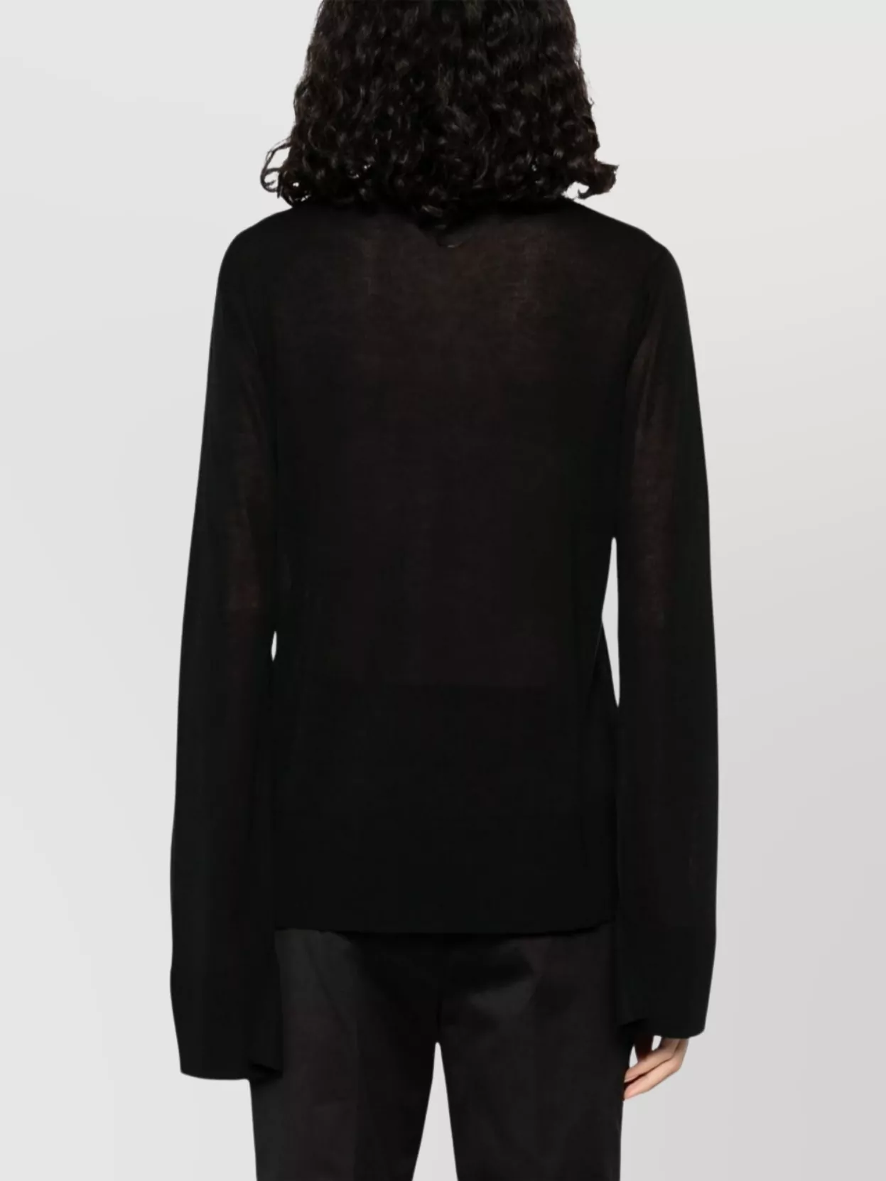 Totême Neckline Sweater With Slit Sleeves