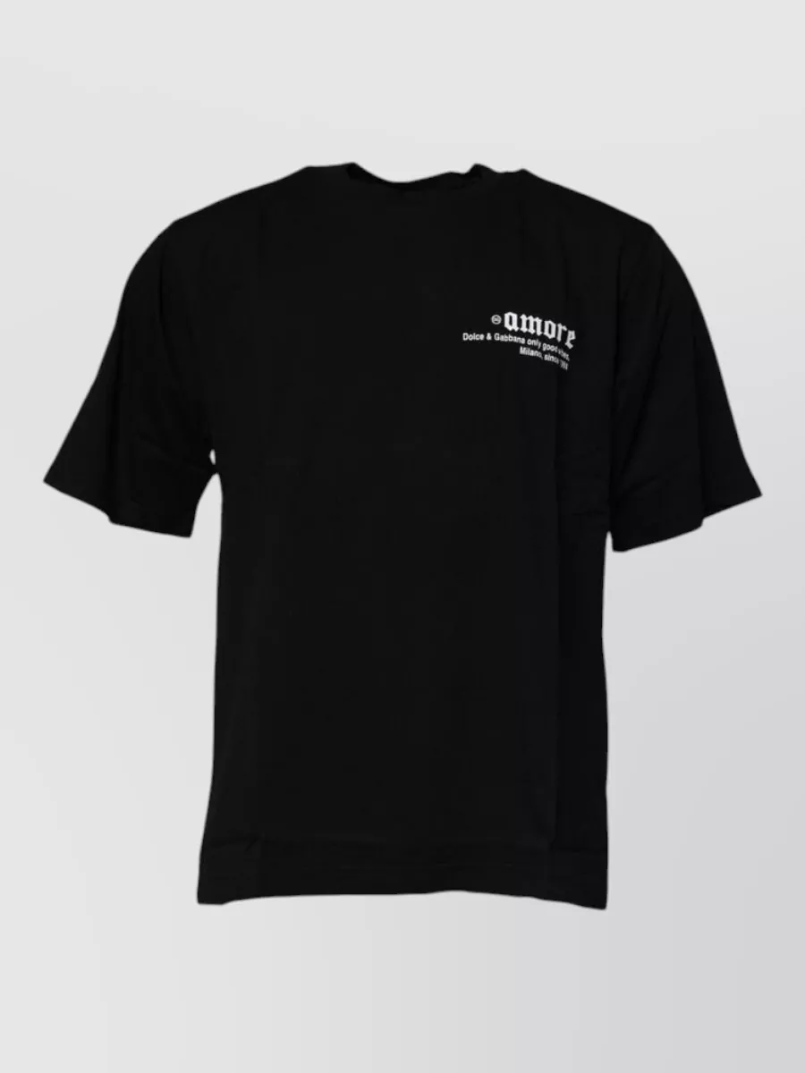 Dolce&Gabbana cotton crew neck short-sleeve t-shirt